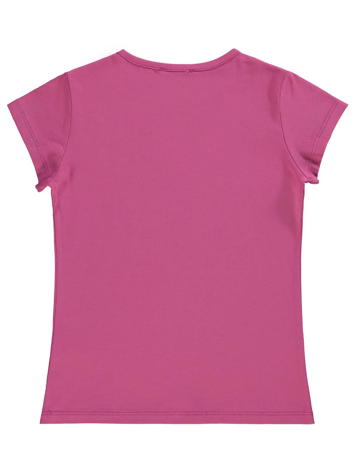 Civil Girls Basic 10-13 Yaş Tişört - Fusya