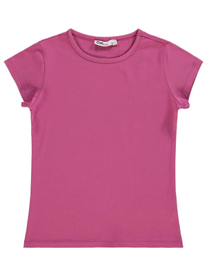 Civil Girls Basic 6-9 Yaş Tişört - Fusya