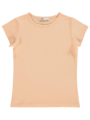 Civil Girls Basic 10-13 Yaş Tişört - Turuncu