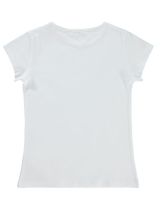 Civil Girls Basic 10-13 Yaş Tişört - Beyaz