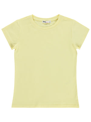 Civil Girls Basic 6-9 Yaş Tişört - Sarı