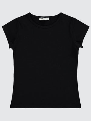 Civil Girls Basic 6-9 Yaş Tişört - Siyah