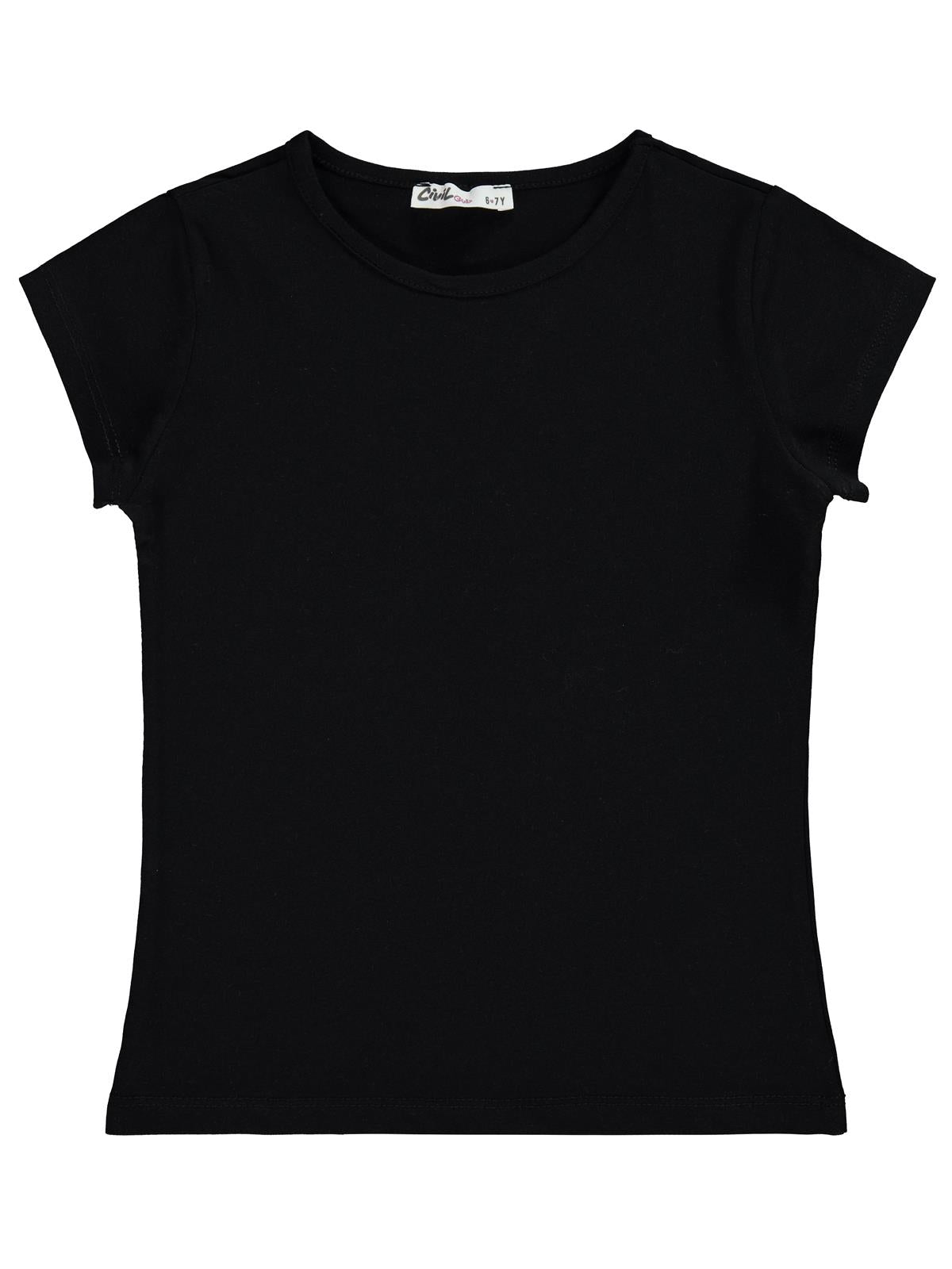 Civil Girls Basic 10-13 Yaş Tişört - Siyah