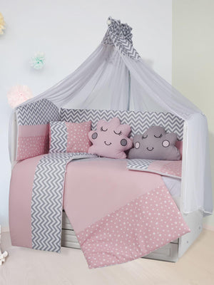 Aras Bebe Esila Uyku Seti 60x120 Cm - Pembe