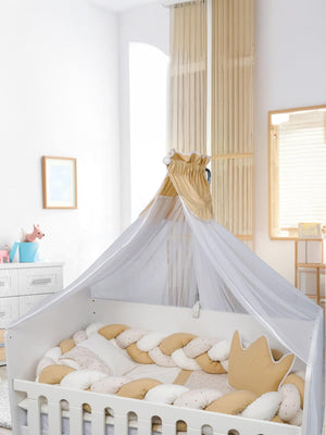 Aras Bebe Örgülü Uyku Seti 60x120 Cm - Kahverengi