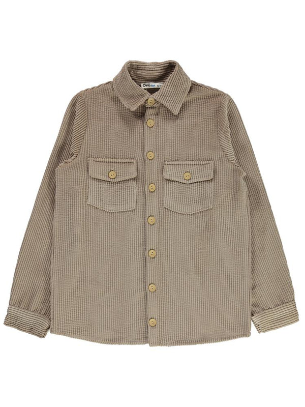 Civil Boys Çift Kapak Cepli 10-13 Yaş Gömlek - Bej