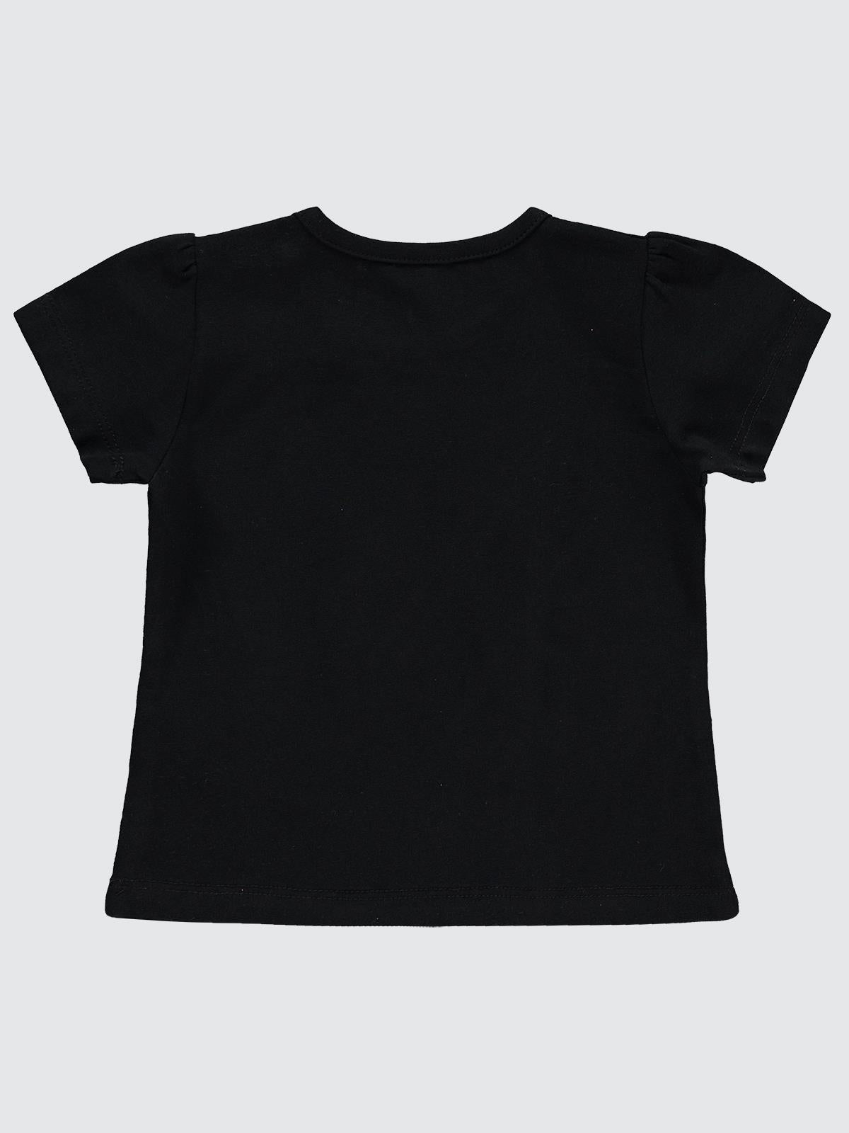 Civil Baby Kız Bebek Tişört 6-18 Ay - Siyah