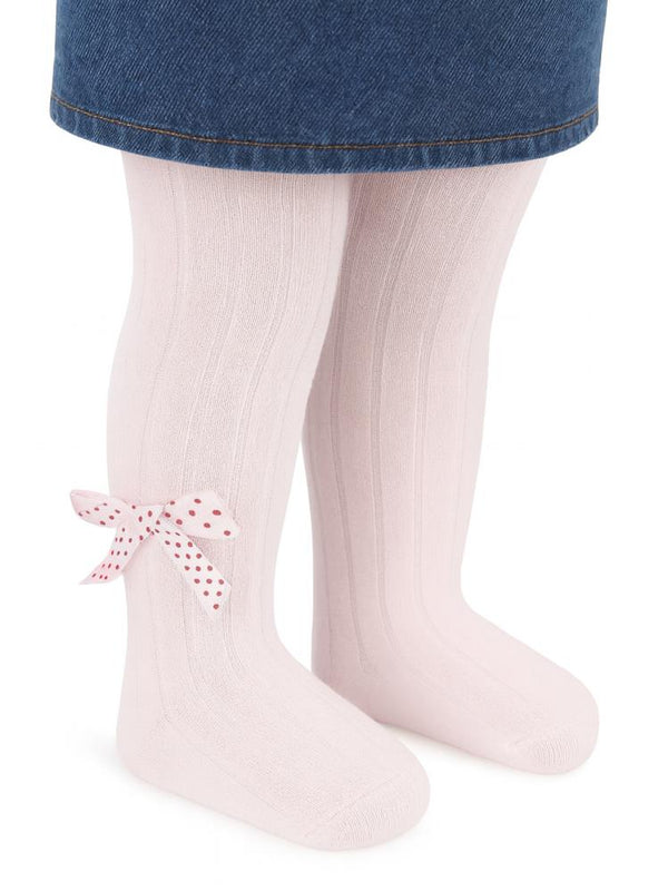 Civil Baby Derbili Fiyonk Aks. 6-18 Ay Bebek Kız Külotlu Çorap - Pembe