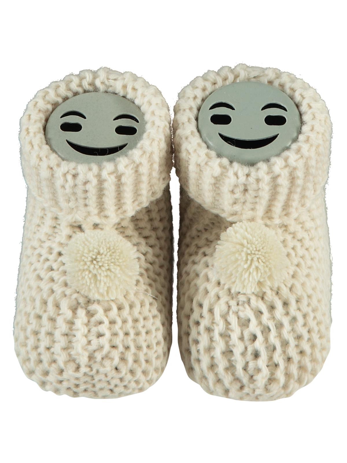 Misket Triko Ponpon Patik - Bej