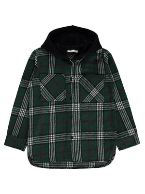 Civil Girls Eteği Yırtmaçlı 10-13 Yaş Gömlek - Haki