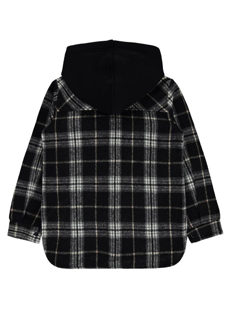 Civil Girls Eteği Yırtmaçlı 10-13 Yaş Gömlek - Siyah