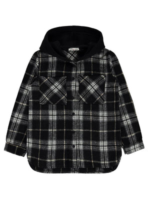 Civil Girls Eteği Yırtmaçlı 10-13 Yaş Gömlek - Siyah