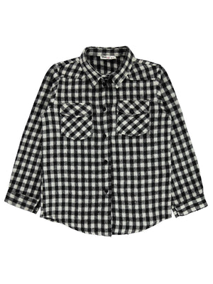 Civil Girls Pitikare Desenli 10-13 Yaş Gömlek - Siyah