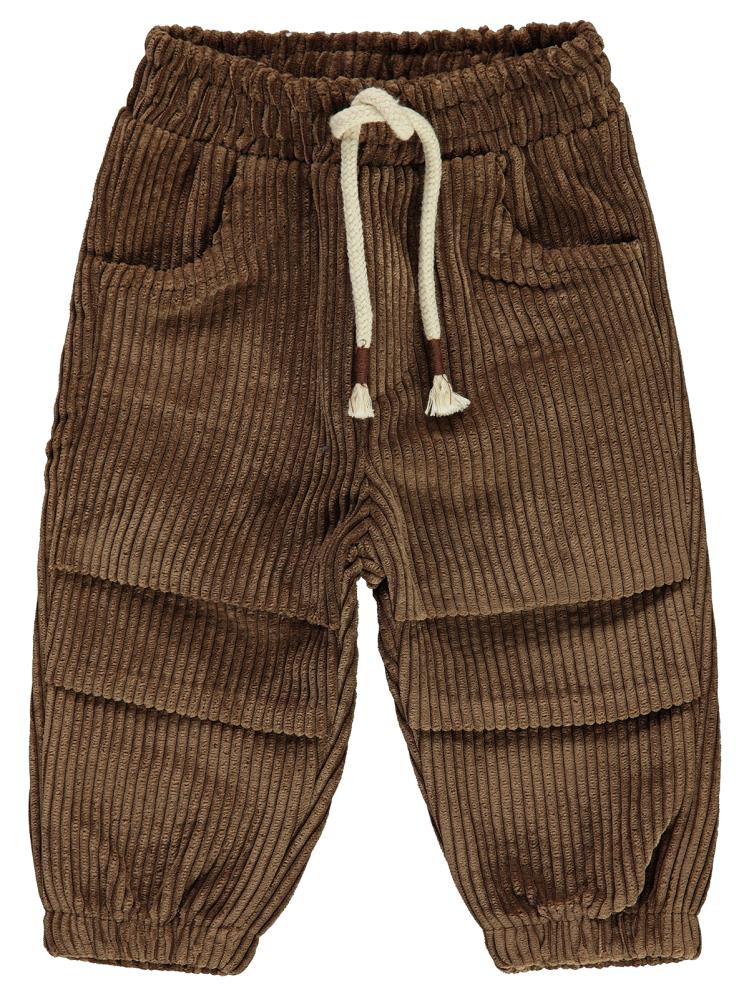 Civil Baby Bağcıklı Diz Buzgulu 6-18 Ay Pantolon - Kahverengi