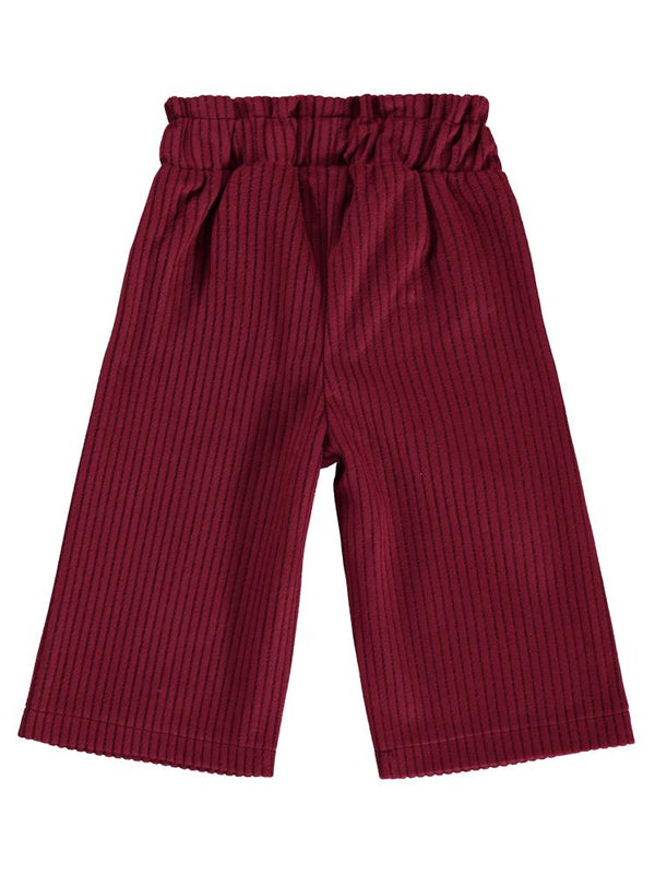 Civil Baby Bel Büzgülü İspanyol Paça 6-18 Ay Pantolon - Bordo