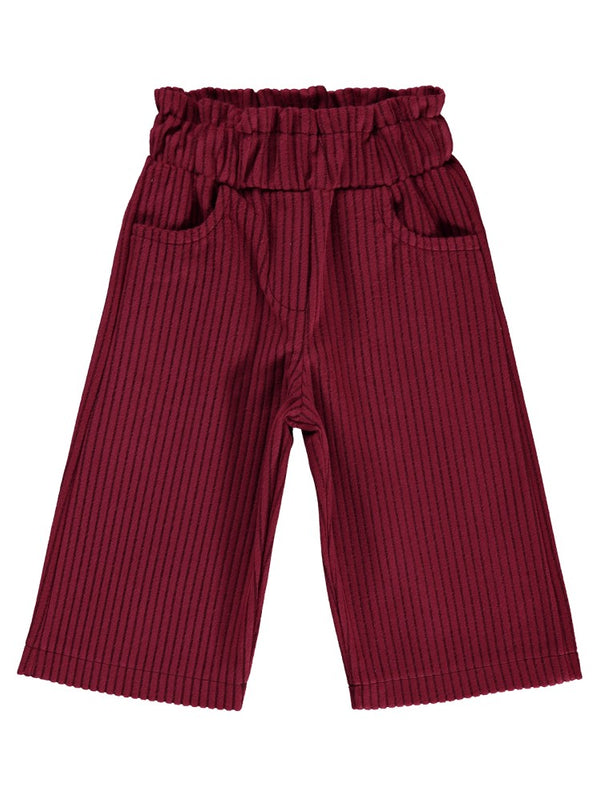 Civil Baby Bel Büzgülü İspanyol Paça 6-18 Ay Pantolon - Bordo