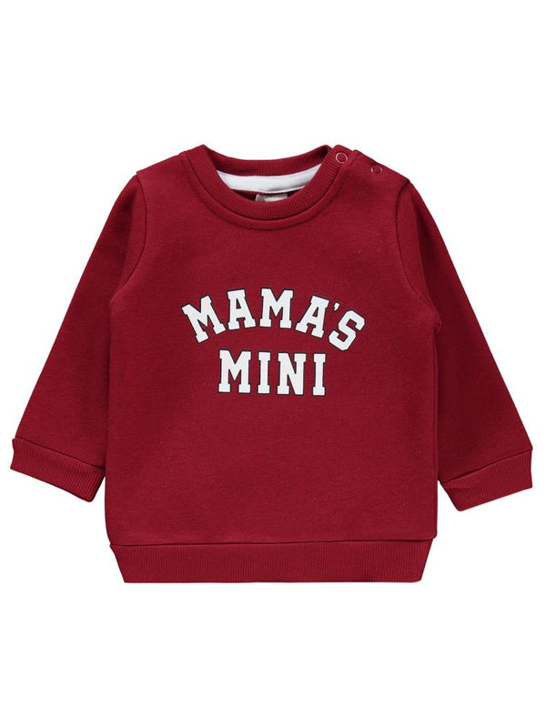 Civil Baby 2 Li Mamas Baskılı 6-18 Ay Takım - Bordo