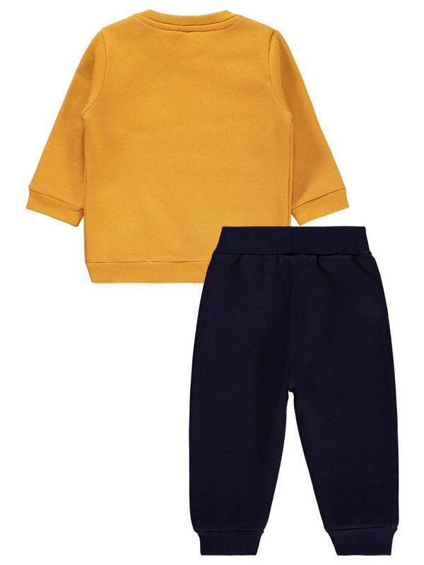 Civil Baby 2 Li Mamas Baskılı 6-18 Ay Takım - Hardal