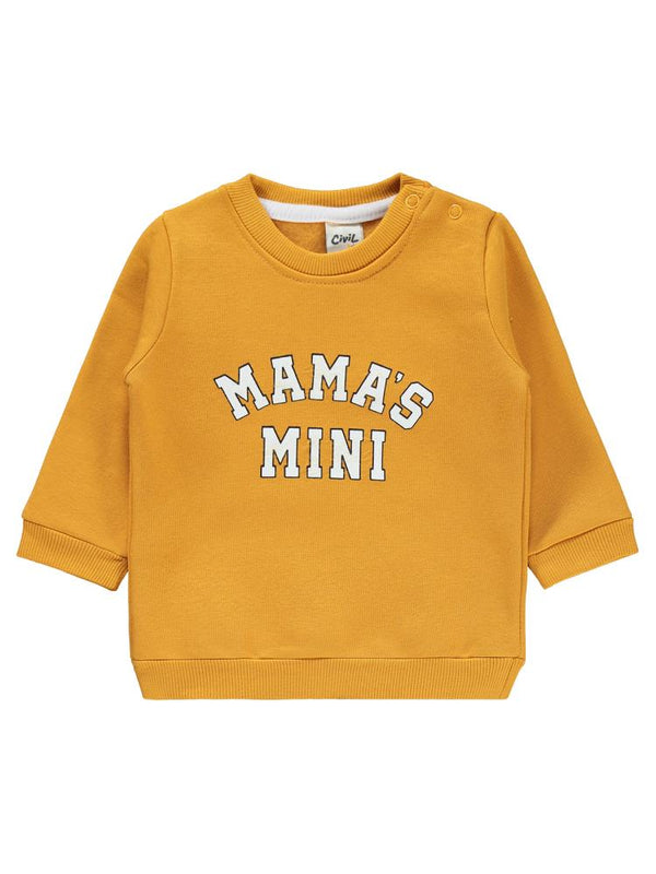 Civil Baby 2 Li Mamas Baskılı 6-18 Ay Takım - Hardal