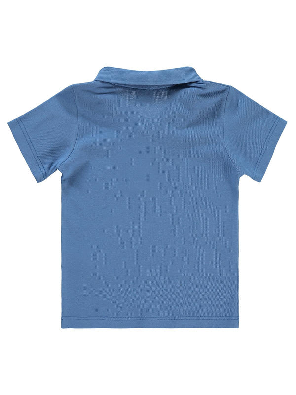 Civil Baby Palmiye Nakışlı  6-18 Ay Tişört - Mavi