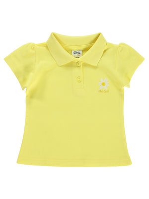 Civil Baby Papatya Nakışlı  6-18 Ay Tişört - Sarı