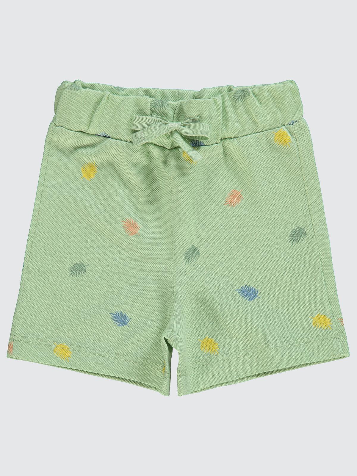 Civil  Baby Yaprak Empirme 6-18 Ay Şort - Yeşil