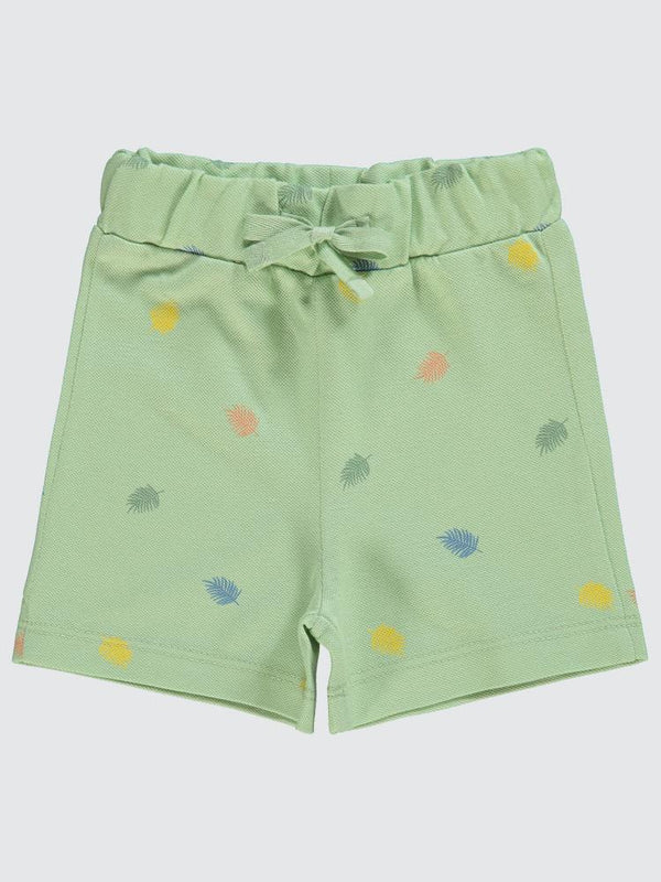 Civil  Baby Yaprak Empirme 6-18 Ay Şort - Yeşil