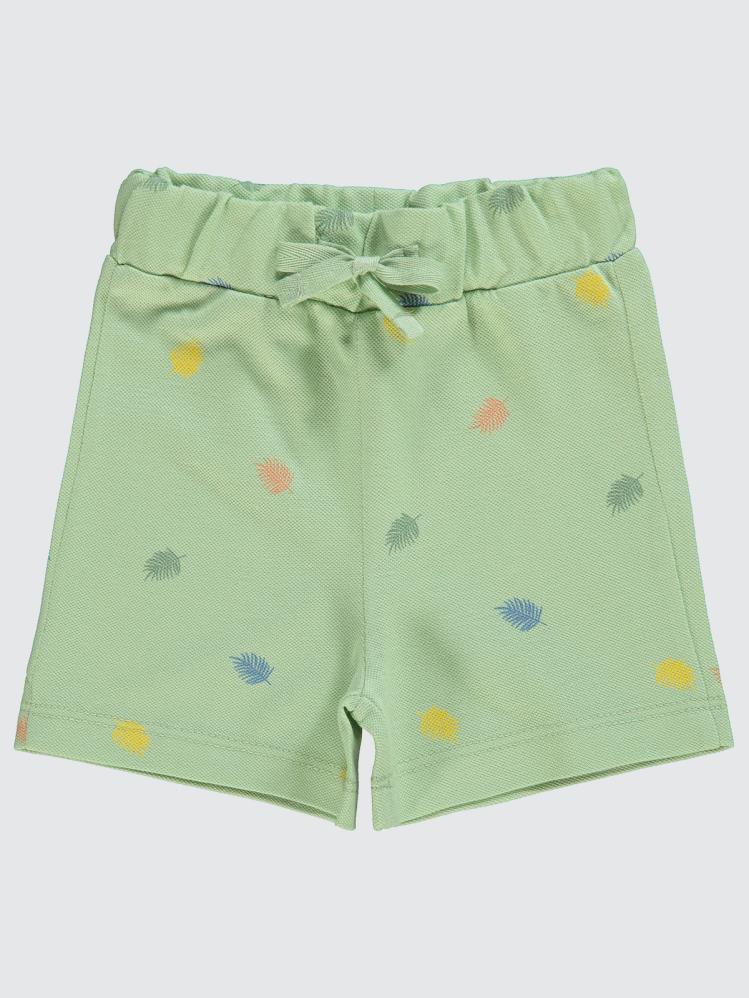 Civil  Baby Yaprak Empirme 6-18 Ay Şort - Yeşil