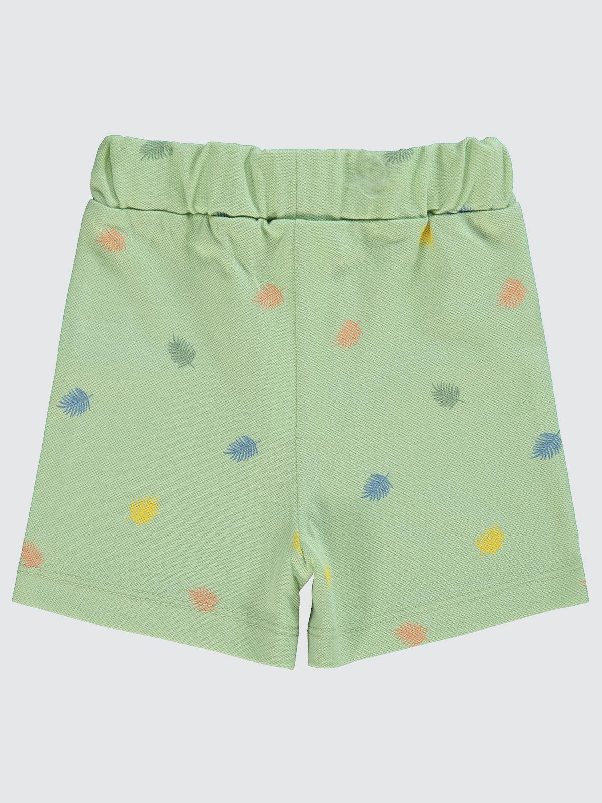 Civil  Baby Yaprak Empirme 6-18 Ay Şort - Yeşil