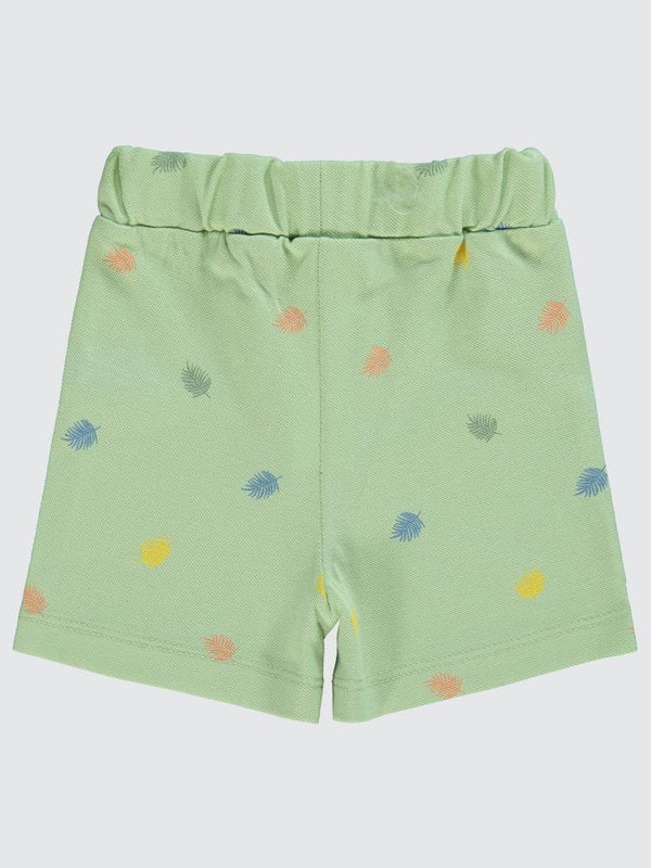 Civil  Baby Yaprak Empirme 6-18 Ay Şort - Yeşil