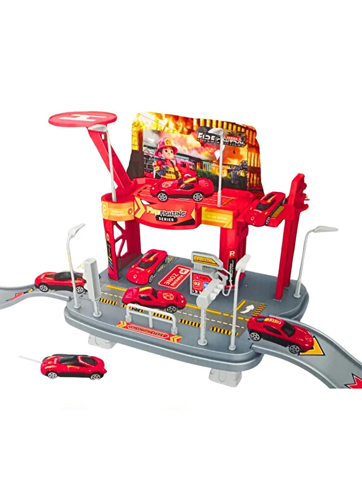 Seher Oyuncak İki Katlı İtfaiye Garaj Seti