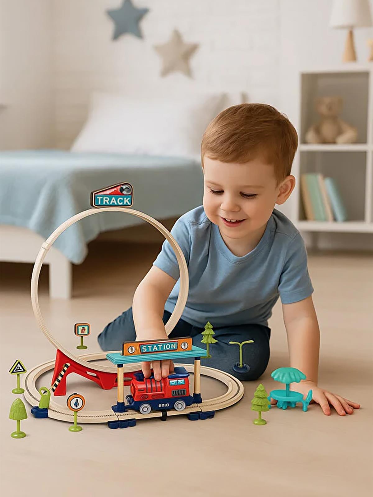 Seher Oyuncak 47 Parça Çantalı Tren Seti