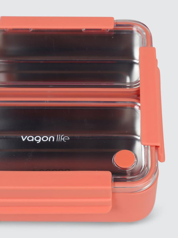 Vagonlife Paslanmaz Çelik Beslenme ve Yemek Kabı 1100 ml - Pembe