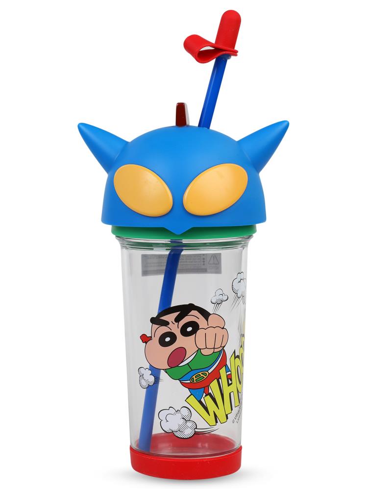 Vagonlife Crayon Shinchan Tritan Pipetli Matara 500 ml - Mavi
