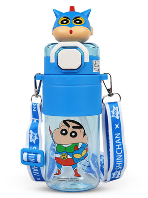 Vagonlife Crayon Shinchan Tritan Pipetli Matara 650 ml - Mavi