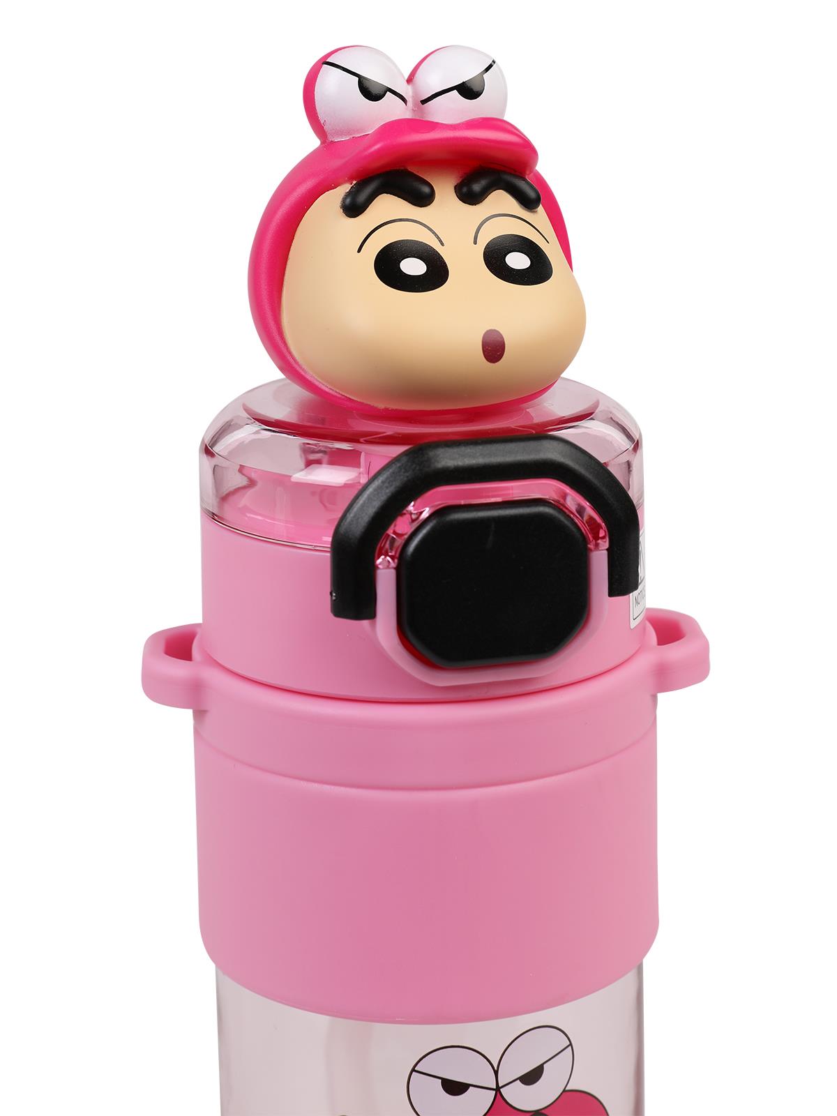 Vagonlife Crayon Shinchan Tritan Pipetli Matara 650 ml - Pembe