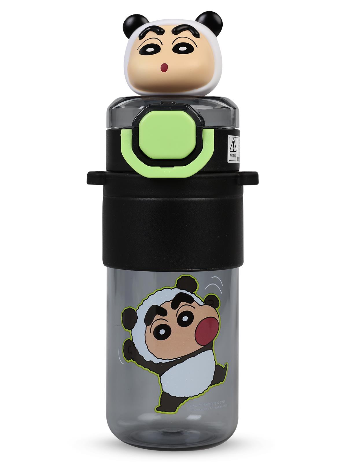 Vagonlife Crayon Shinchan Tritan Pipetli Matara 650 ml - Siyah