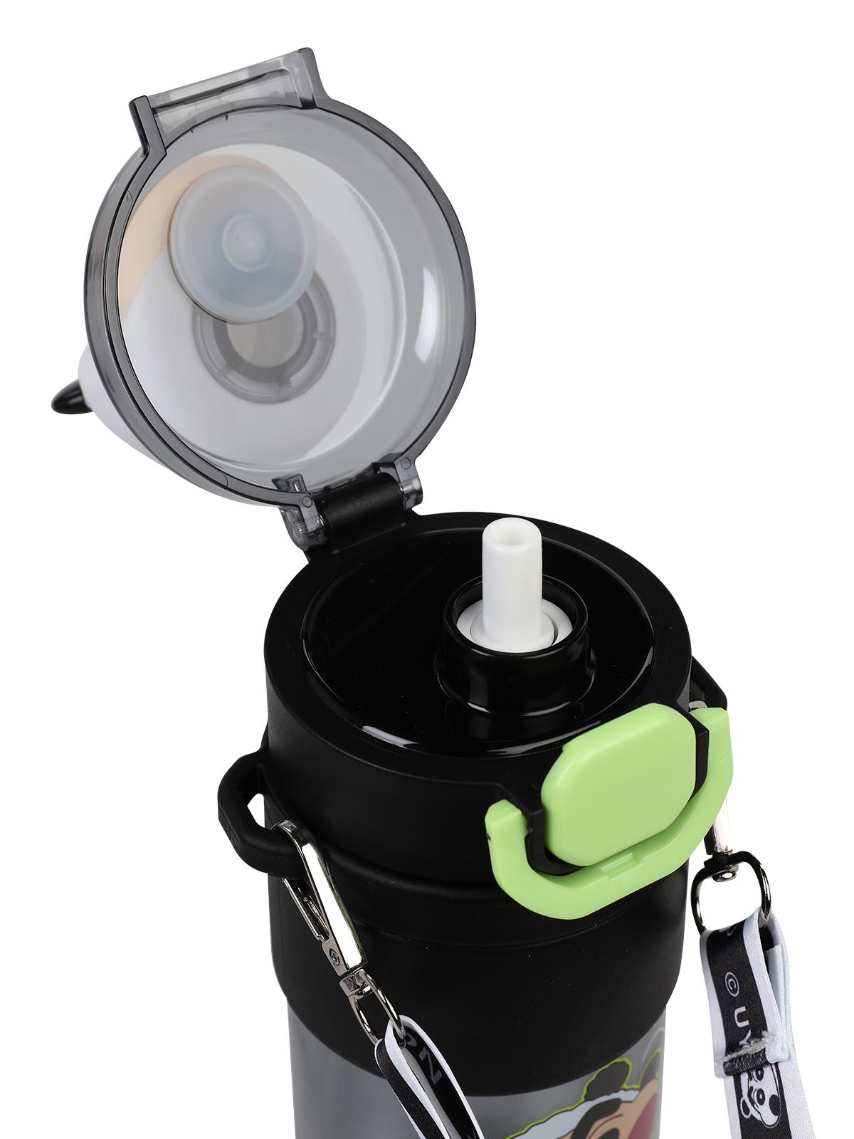 Vagonlife Crayon Shinchan Tritan Pipetli Matara 650 ml - Siyah