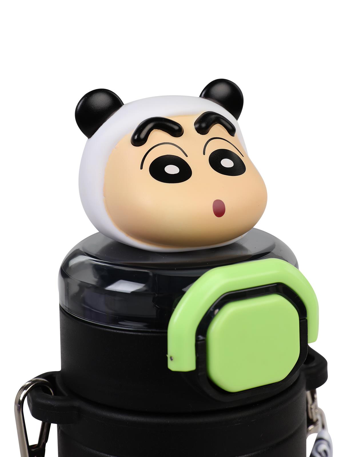 Vagonlife Crayon Shinchan Tritan Pipetli Matara 650 ml - Siyah