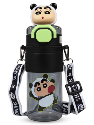 Vagonlife Crayon Shinchan Tritan Pipetli Matara 650 ml - Siyah