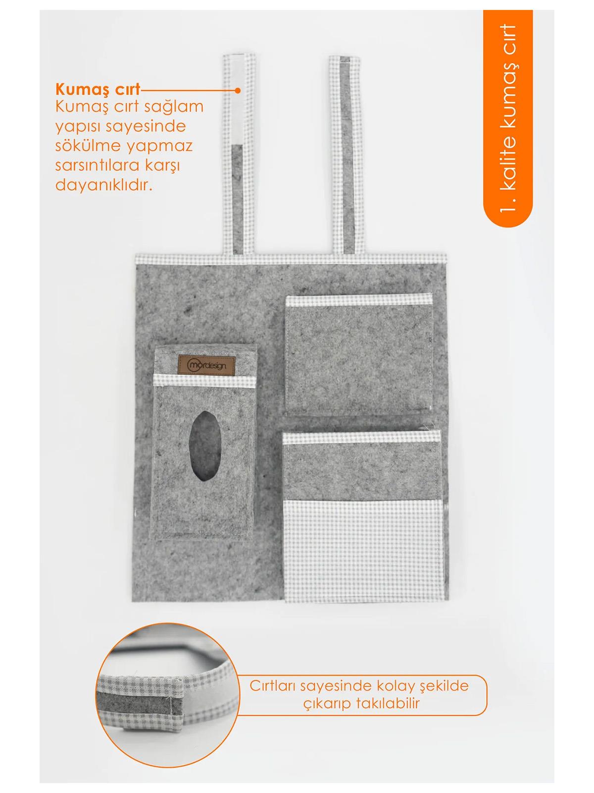 Mor Design Araç İçi Organizeri - Gri