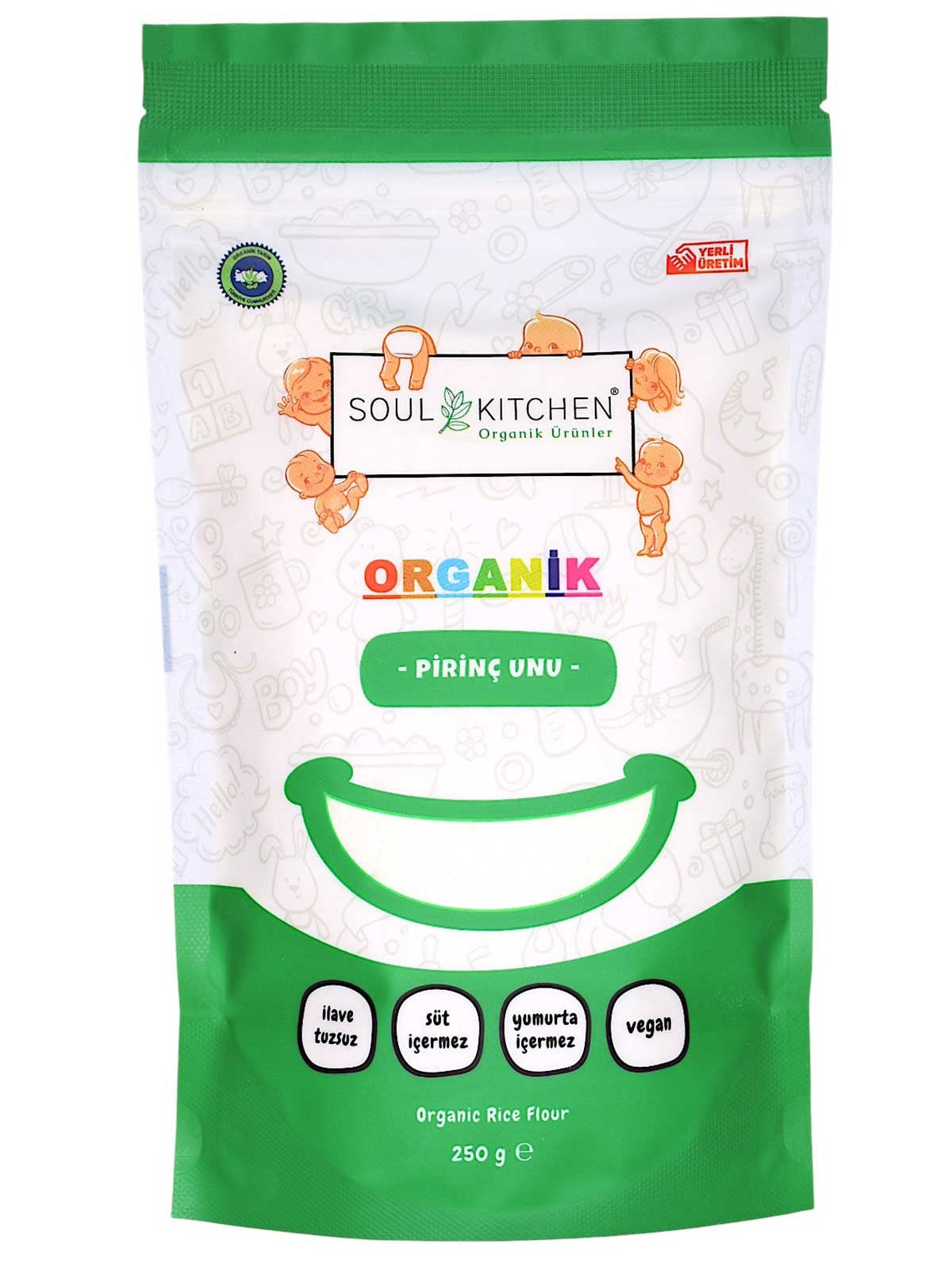 Soul Kitchen Organik Ürünler Pirinç Unu 250 GR