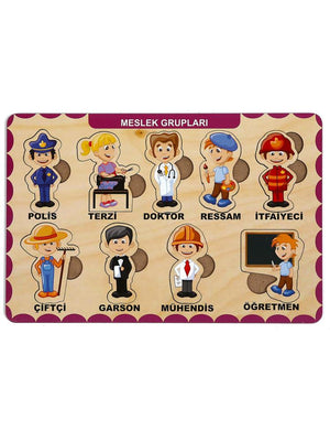 Ca Oyuncak Ahşap Meslek Grupları Eğitici Set