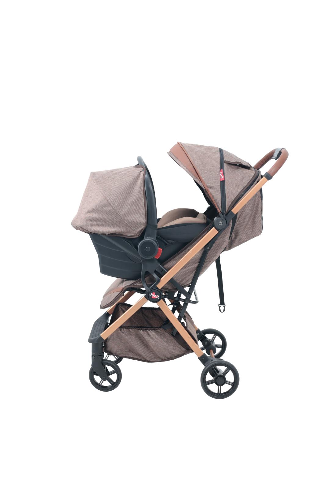 Joell Kabin Boy Travel Sistem Bebek Arabası - Kahverengi