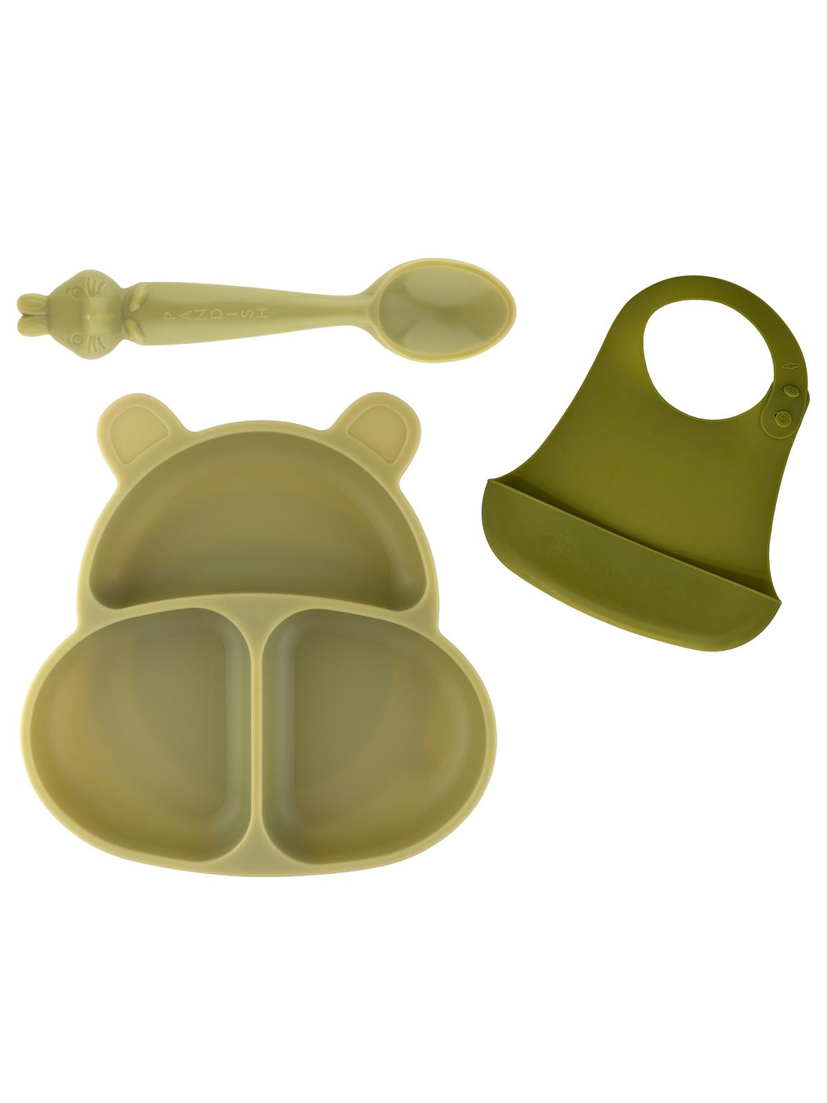 Pandish Huppo Beslenme Seti 3'lü - Yeşil