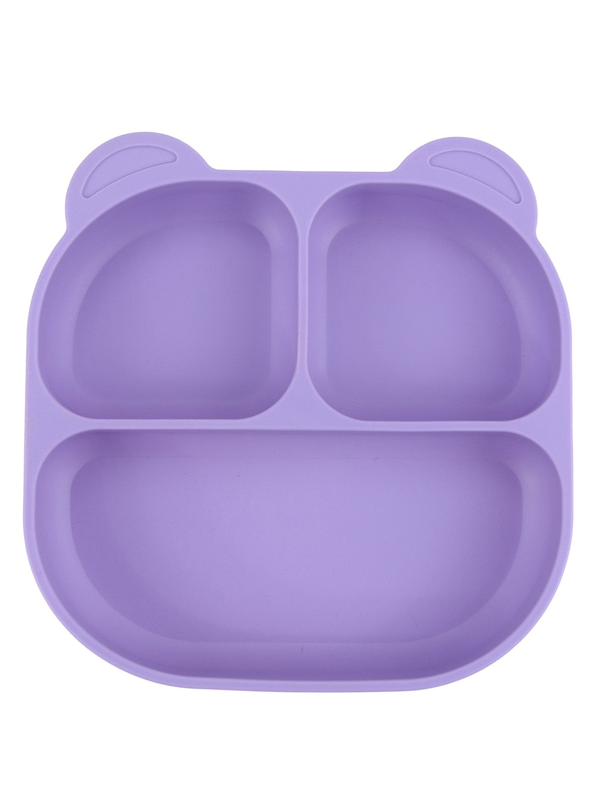 Pandish Vakum Tabanlı Silikon Mama Tabağı - Lila