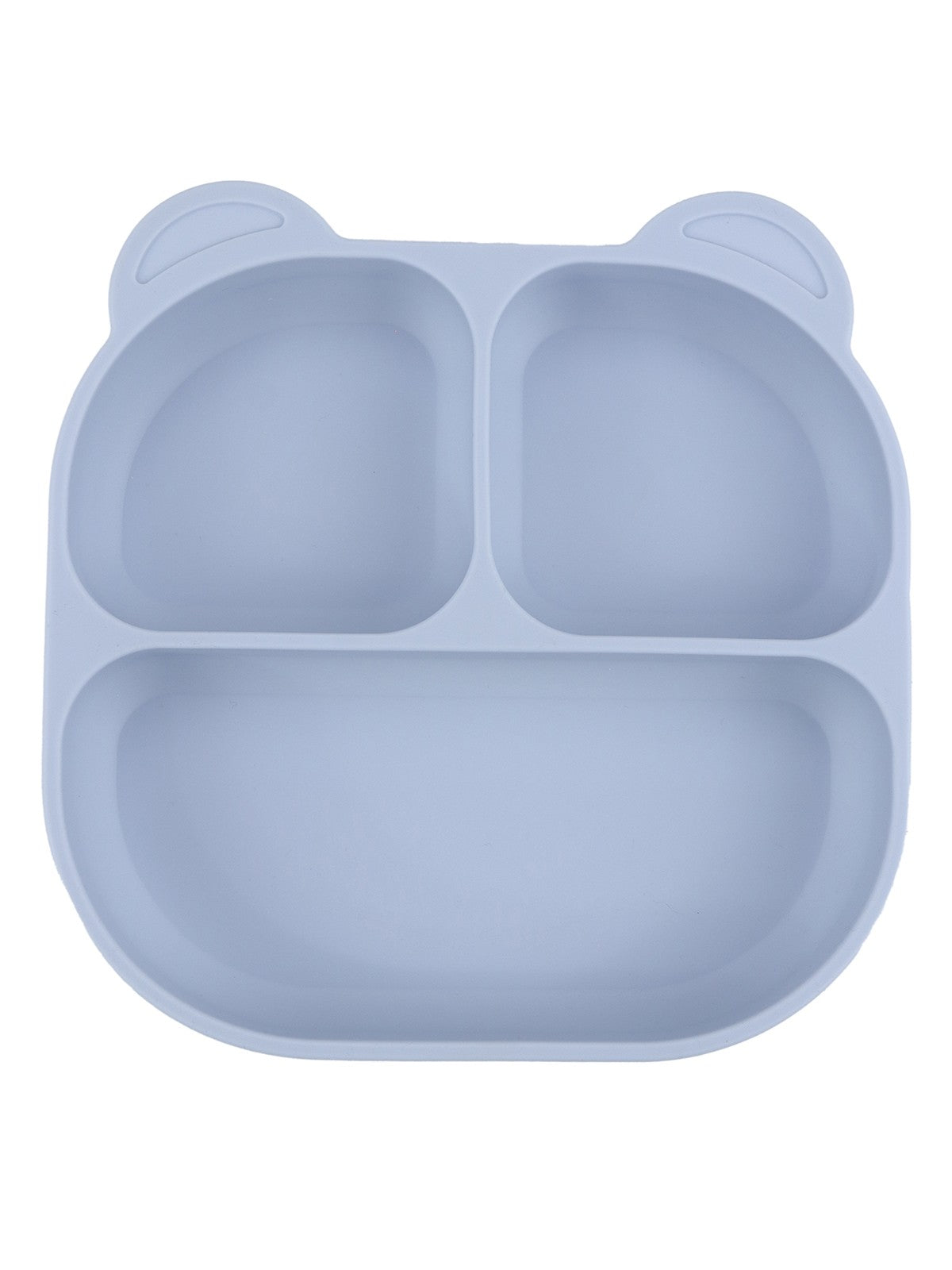 Pandish Vakum Tabanlı Silikon Mama Tabağı - Mavi