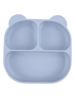 Pandish Vakum Tabanlı Silikon Mama Tabağı - Mavi