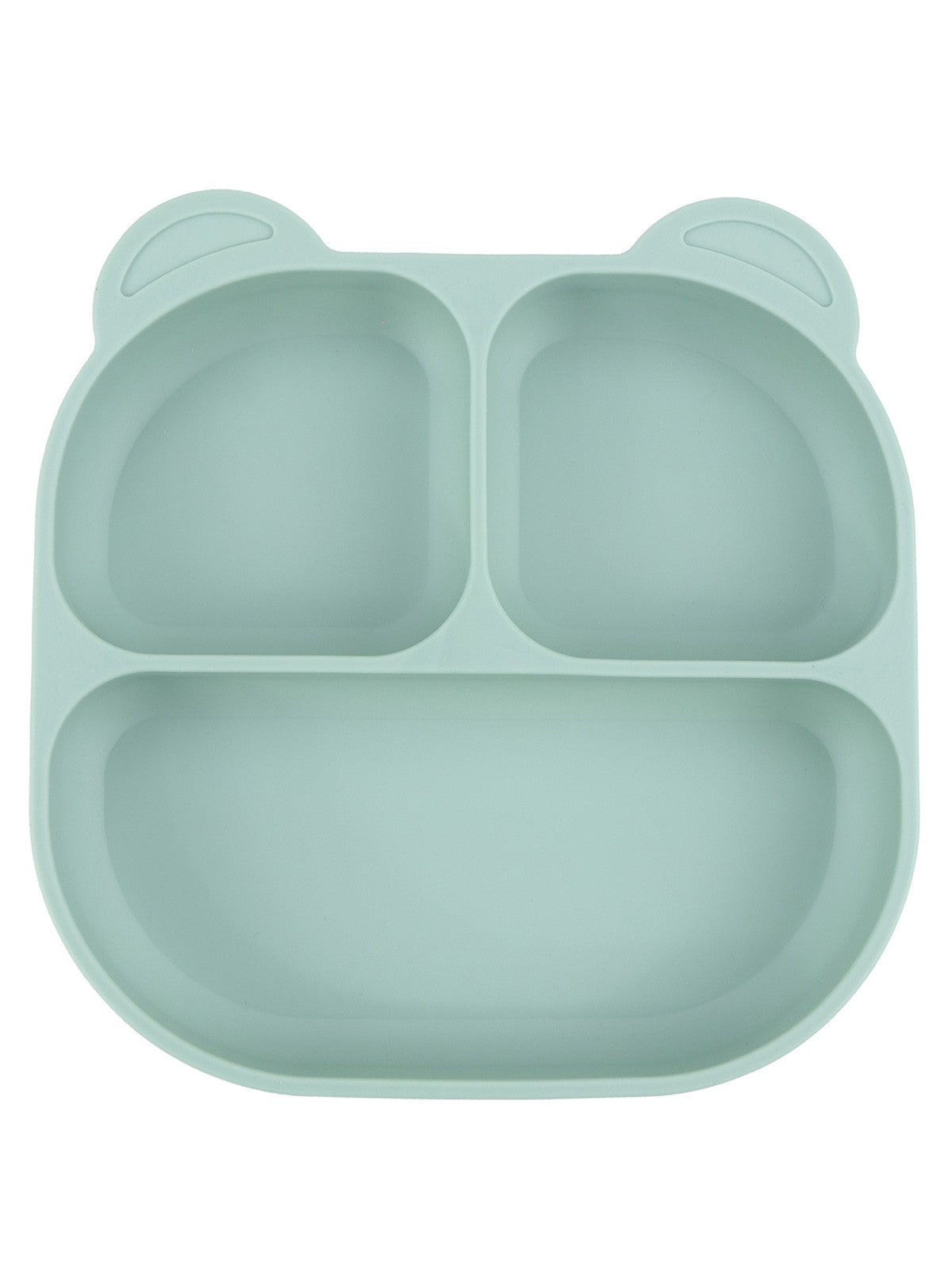 Pandish Vakum Tabanlı Silikon Mama Tabağı - Yeşil