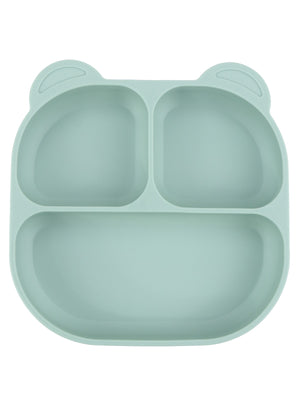 Pandish Vakum Tabanlı Silikon Mama Tabağı - Yeşil